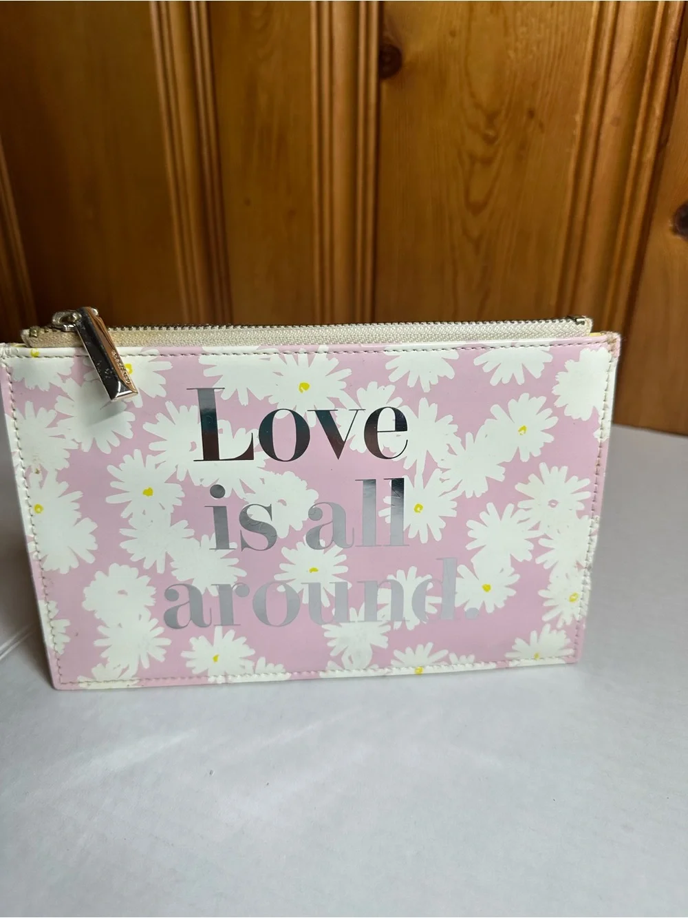 kate spade Pink Daisy Cosmetic Zip Pouch